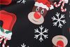 2020 Christmas Print Vintage Dress Long Sleeve
