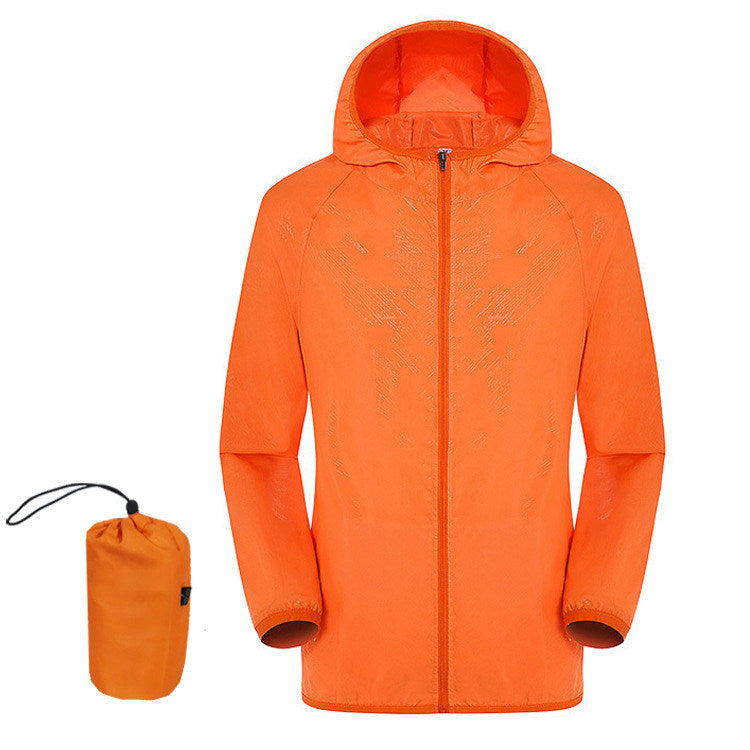 Outdoor Sport Hiking Camping Quick Dry Waterproof Breathable Jacket Lightweight Coat with Pocket