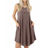 Sleeveless Round Neck Swing Dress