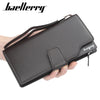 Baellerry 171-2 Solid Color Cell Phone Money Photo Card Clutch Wallet for Men