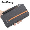 Baellerry S1523 New Patchwork Canvas Portable Clutch Wallet for Men