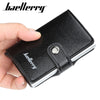 Baellerry Credit Card Wallet Slim RFID Blocking Credit Card Holder Minimalist Wallet Aluminum Purse