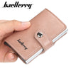 Baellerry Credit Card Wallet Slim RFID Blocking Credit Card Holder Minimalist Wallet Aluminum Purse