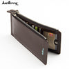 Baellerry CA0131 Solid Color Cell Phone Money Photo Card Clutch Long Wallet for Men