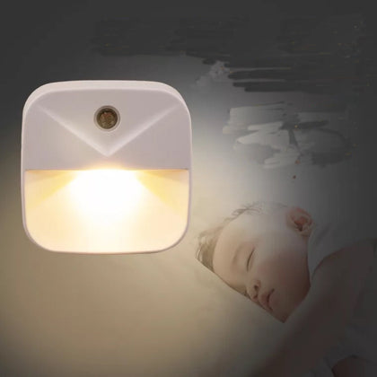 LED Light Controlled Night Light Intelligent Sensing Bedside Lamp