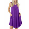 Sleeveless Round Neck Swing Dress