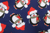 Lattice Snowman Snowflake Berry Print Christmas Long Sleeve Dress