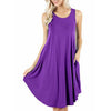 Sleeveless Round Neck Swing Dress