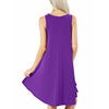 Sleeveless Round Neck Swing Dress