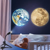 Moon Lamp Star Projector USB Night Light Earth Moon Projection Lamp Decor