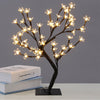 0.45M/17.72Inch 48LEDS Cherry Blossom Desk Top Bonsai Tree Light, Perfect for Home Festival Party Wedding