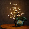 0.45M/17.72Inch 48LEDS Cherry Blossom Desk Top Bonsai Tree Light, Perfect for Home Festival Party Wedding