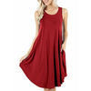 Sleeveless Round Neck Swing Dress