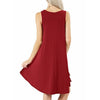 Sleeveless Round Neck Swing Dress