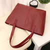 Guapabien Fashionable Pure Color Zipper Type PU Leather Women Bag