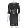 Sexy Sheer Mesh See Through Women's Mini Dress Bodycon Pencil Dresses
