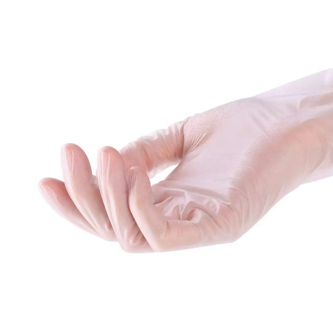 100PCS Disposable PVC Gloves Transparent Food-Grade Gloves
