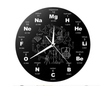 Creative Periodic Table of Chemical Elem Wall Clock Formula Scale Science Art Decoration