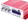 HY - 502 12V 2CH Hi-Fi Stereo Output Power Amplifier USB / SD Card Player