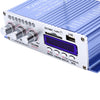 HY - 502 12V 2CH Hi-Fi Stereo Output Power Amplifier USB / SD Card Player