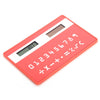 1PC Mini Slim Credit Card Pattern Solar Power Pocket Calculator