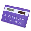 1PC Mini Slim Credit Card Pattern Solar Power Pocket Calculator