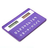 1PC Mini Slim Credit Card Pattern Solar Power Pocket Calculator