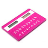 1PC Mini Slim Credit Card Pattern Solar Power Pocket Calculator