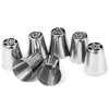 7pcs Stainless Steel Russian Icing Piping Nozzles Pastry Decorating Tips Kitchen Accessories