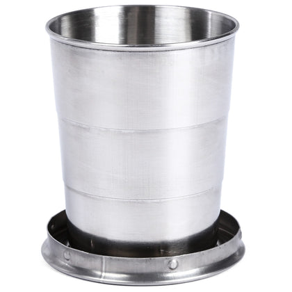 AOTU Telescopic Stainless Steel Cup with Buckle Three Section Outdoor Tool