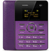 AIEK Q1 1.0 inch Ultra-thin Card Phone FM Audio Player Sound Recorder Alarm