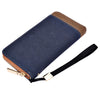 Baellerry Patchwork Canvas Portable Clutch Wallet for Men