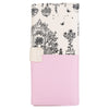 Guapabien Landscape Image Print Letter Embellishment Snap Fastener Long Clutch Wallet