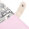 Guapabien Landscape Image Print Letter Embellishment Snap Fastener Long Clutch Wallet