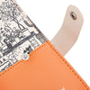 Guapabien Landscape Image Print Letter Embellishment Snap Fastener Long Clutch Wallet