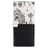 Guapabien Landscape Image Print Letter Embellishment Snap Fastener Long Clutch Wallet