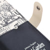 Guapabien Landscape Image Print Letter Embellishment Snap Fastener Long Clutch Wallet