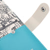 Guapabien Landscape Image Print Letter Embellishment Snap Fastener Long Clutch Wallet