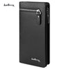 Baellerry Solid Color Cell Phone Money Photo Card Clutch Wallet for Men