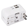 HHT202 Multifunctional Travel Adapter International Plug Dual USB Charging Port Universal AC Socket Drop Protection Bag