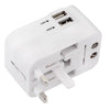 HHT202 Multifunctional Travel Adapter International Plug Dual USB Charging Port Universal AC Socket Drop Protection Bag