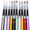 10pcs Professional Nail Design Brush Manicure for Painting Dot Tool Brushes