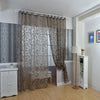 100 x 250cm European Flower Printed Tulle Window Curtains Home Decor