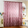 100 x 250cm European Flower Printed Tulle Window Curtains Home Decor