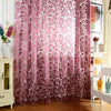 100 x 250cm European Flower Printed Tulle Window Curtains Home Decor