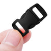 100pcs / Lot Outdoor Survival Paracord Bracelet Accessory Curved Plastic Button Buckle