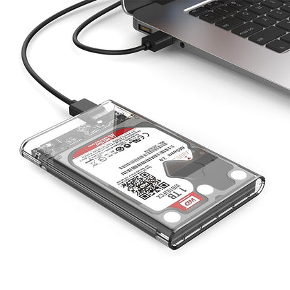 ORICO 2139C3 2.5 inch Transparent Hard Drive Enclosure for HDD / SSD Connectivity