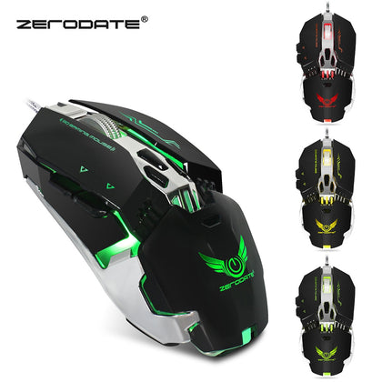 ZERODATE X800 Wired Gaming Mouse Adjust Weight 3200DPI