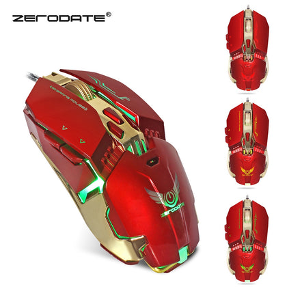 ZERODATE X800 Wired Gaming Mouse Adjust Weight 3200DPI