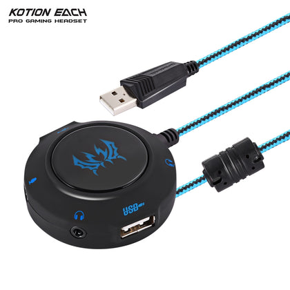 KOTION EACH S2 Plug and Play External USB Sound Card